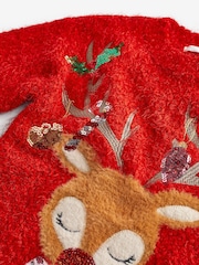 Red Reindeer Christmas Jumper (3-16yrs) - Image 7 of 7