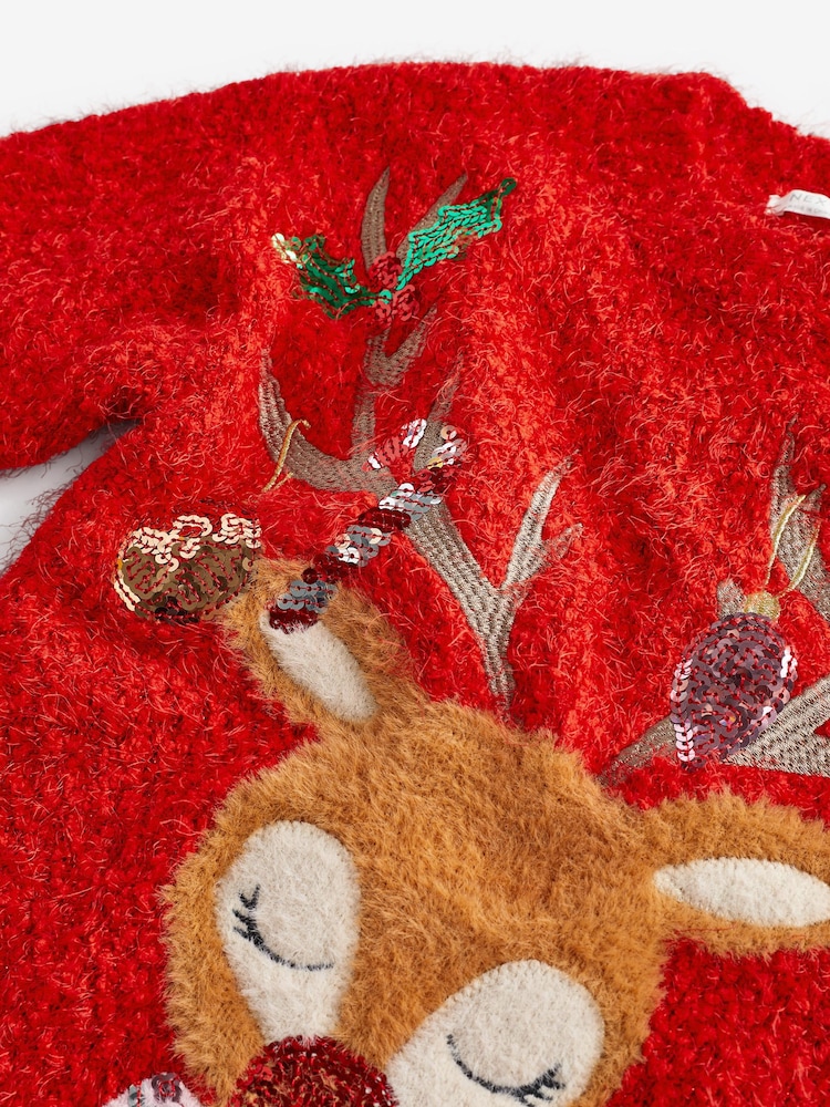 Red Reindeer Christmas Jumper (3-16yrs) - Image 7 of 7