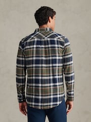 U.S. Polo Assn Green Soft Tartan Check Shirt - Image 4 of 8