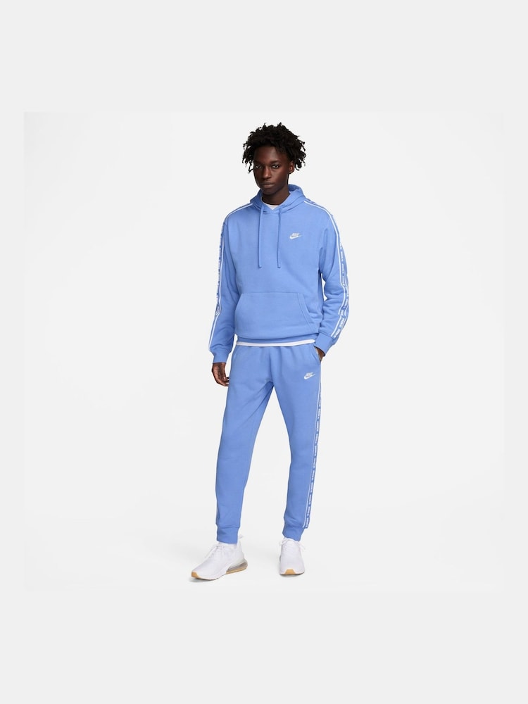 Nike Light Blue Club Fleece Hooded Tracksuit - Image 3 of 6