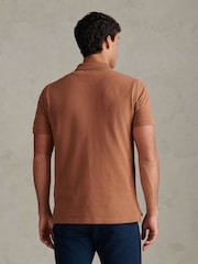 U.S. Polo Assn Brown Double Horsemen Polo Shirt - Image 4 of 7