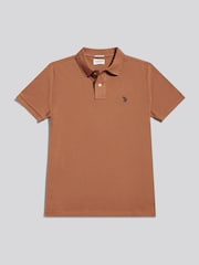 U.S. Polo Assn Brown Double Horsemen Polo Shirt - Image 5 of 7