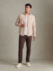 Brun - U.S. Polo Assn Textured Weave Gingham Shirt - Bilde 3 av 9