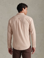 Brun - U.S. Polo Assn Textured Weave Gingham Shirt - Bilde 4 av 9