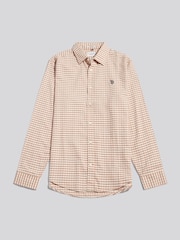Brun - U.S. Polo Assn Textured Weave Gingham Shirt - Bilde 7 av 9