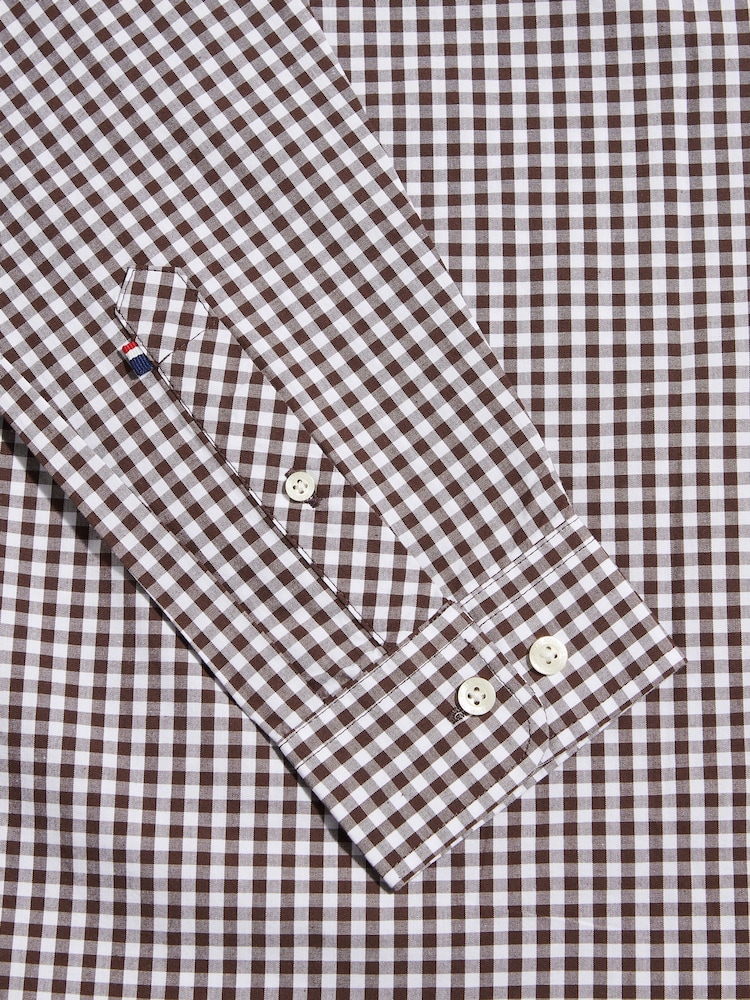 U.S. Polo Assn. Brown Gingham Shirt - Image 8 of 8 U.S. Polo Assn. Brown Gingham Shirt - Image 8 of 8