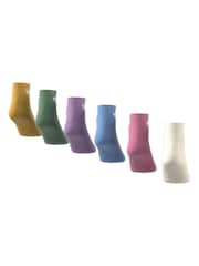 adidas White Mid Ankle Socks 3 Pack - Image 3 of 9