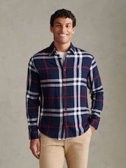 U.S. Polo Assn. Blue Traditional Check Shirt - Image 6 of 9