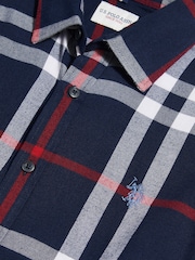 U.S. Polo Assn. Blue Traditional Check Shirt - Image 8 of 9