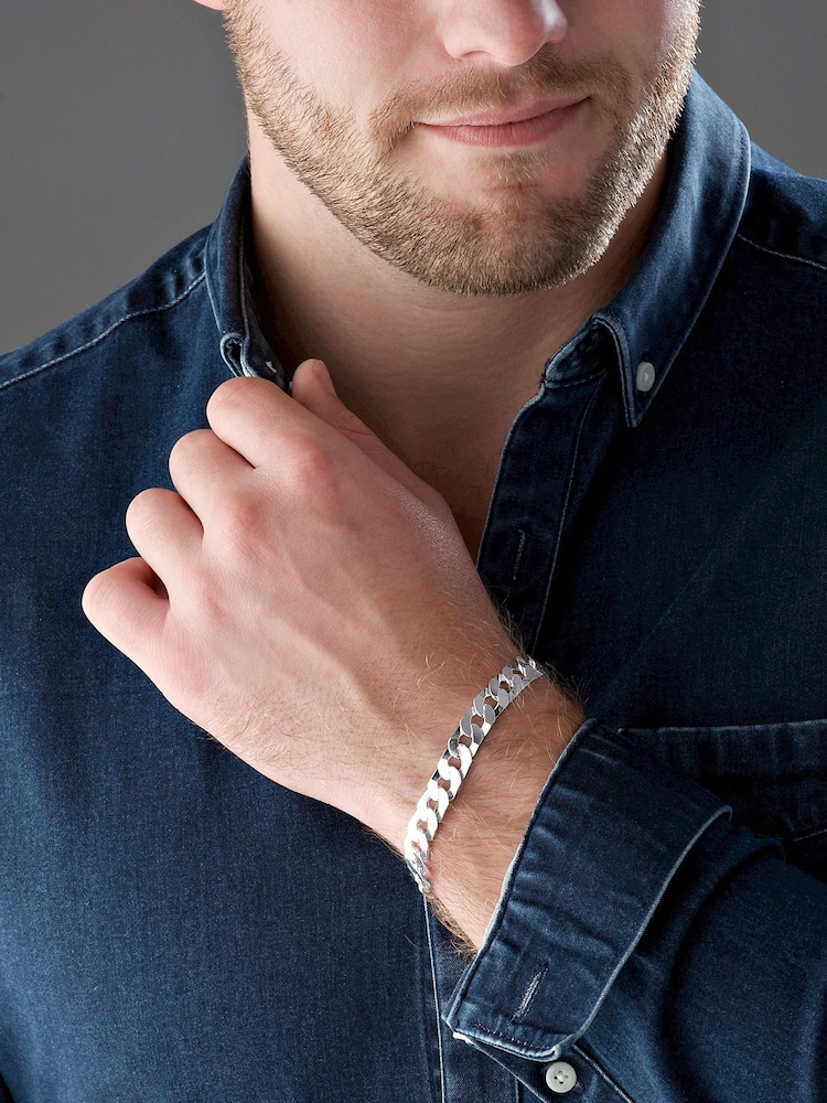 Beaverbrooks Sterling Silver Curb Bracelet - Image 1 of 3