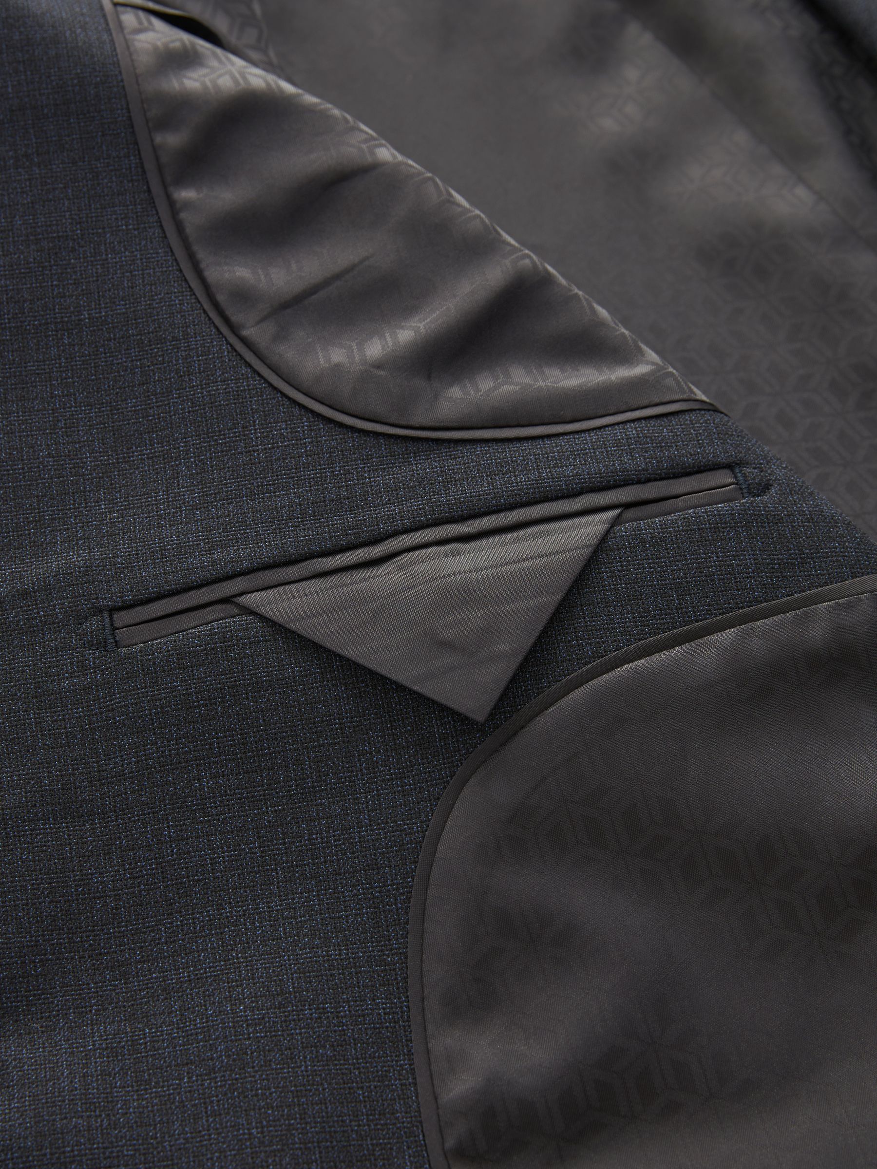 16895 Navy Blue Slim Fit Jacket