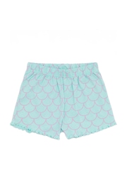 Vanilla Underground Blue Little Mermaid Vanilla Underground Girls Blue Licensing Short 100% Cotton Pyjamas - Image 4 of 5