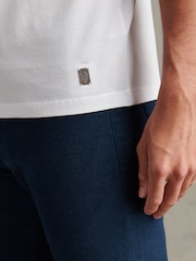Blanco - U.S. Polo Assn. Camiseta de algodón Supima prémium - Imagen 2 de 6