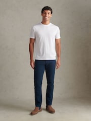 Blanco - U.S. Polo Assn. Camiseta de algodón Supima prémium - Imagen 4 de 6