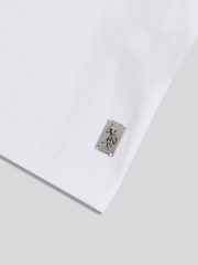 Blanco - U.S. Polo Assn. Camiseta de algodón Supima prémium - Imagen 6 de 6