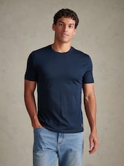 Azul - U.S. Polo Assn. Camiseta de algodón Supima prémium - Imagen 1 de 6