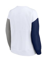 Fanatics New York Yankees Fundamentals Fleece White Crew Top Womens - Image 3 of 3