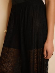 Mint Velvet Black Lace Balloon Trousers - Image 6 of 8