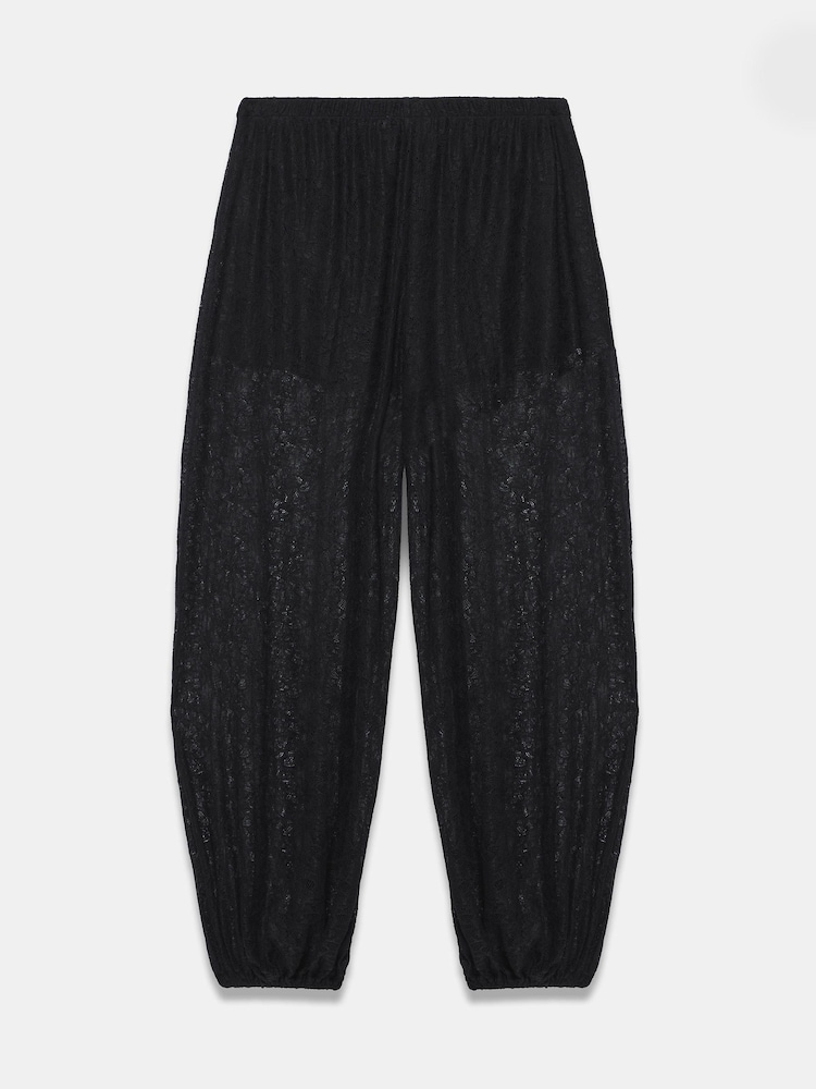 Mint Velvet Black Lace Balloon Trousers - Image 8 of 8 Mint Velvet Black Lace Balloon Trousers - Image 8 of 8