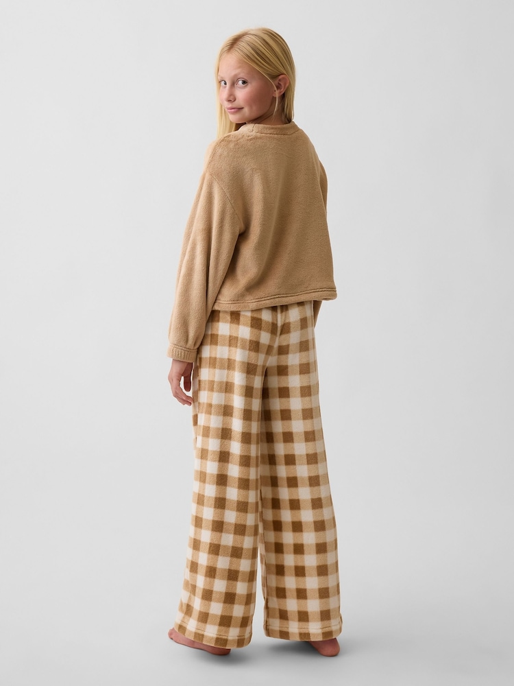 Gap Tan Brown Gingham Cosy Pyjama Bottoms (6-13yrs) - Image 2 of 4 Gap Tan Brown Gingham Cosy Pyjama Bottoms (6-13yrs) - Image 2 of 4