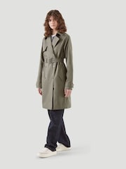 Kaldtvaer Green Petite Feda Trench Coat - Image 6 of 6