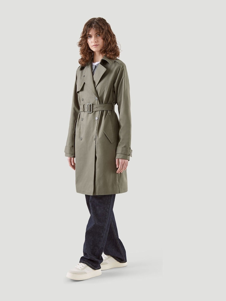 Kaldtvaer Green Petite Feda Trench Coat - Image 6 of 6