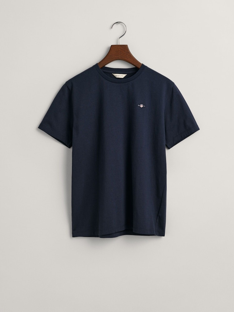 Футболка из 100% хлопка с логотипом Gant - Изображение 1 из 5