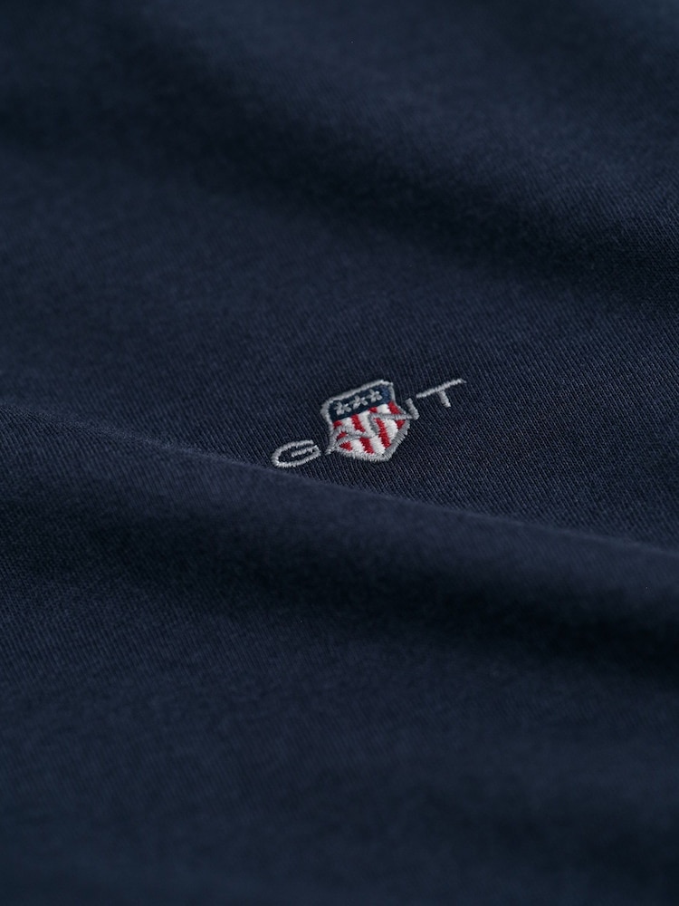 Футболка из 100% хлопка с логотипом Gant - Изображение 5 из 5