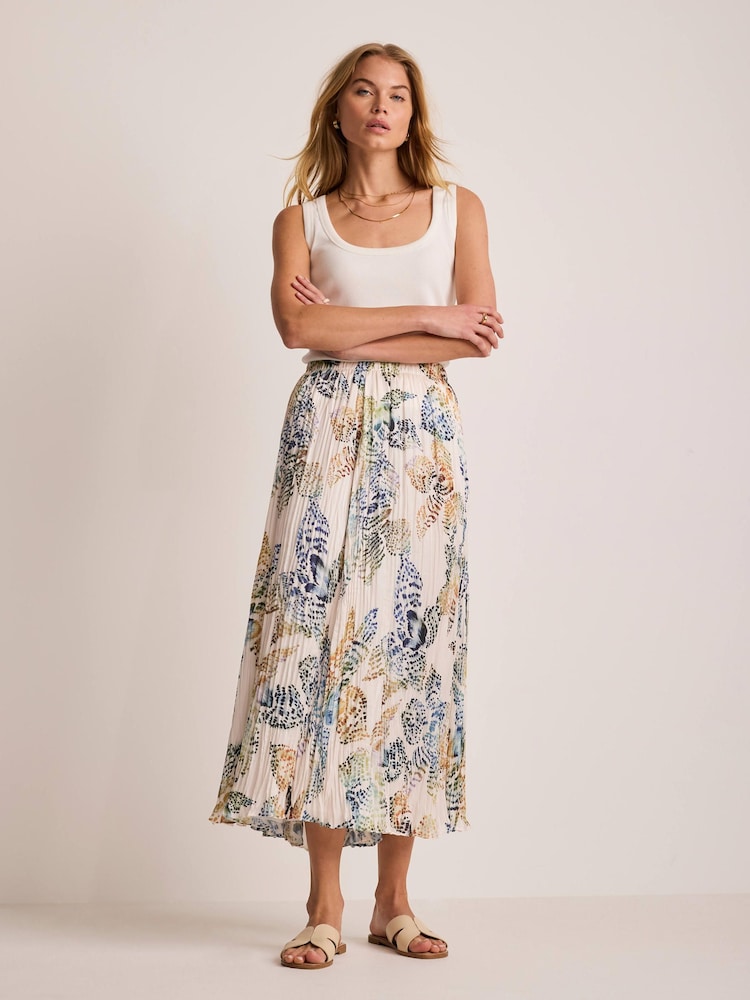 Mint Velvet White Crinkle Maxi Skirt - Image 1 of 7 Mint Velvet White Crinkle Maxi Skirt - Image 1 of 7