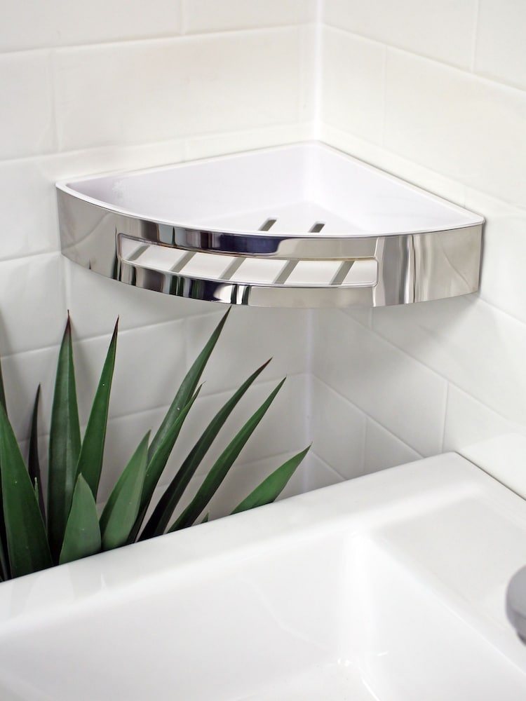 Showerdrape Bagno Rust Proof Corner Shower Basket - Image 1 of 4
