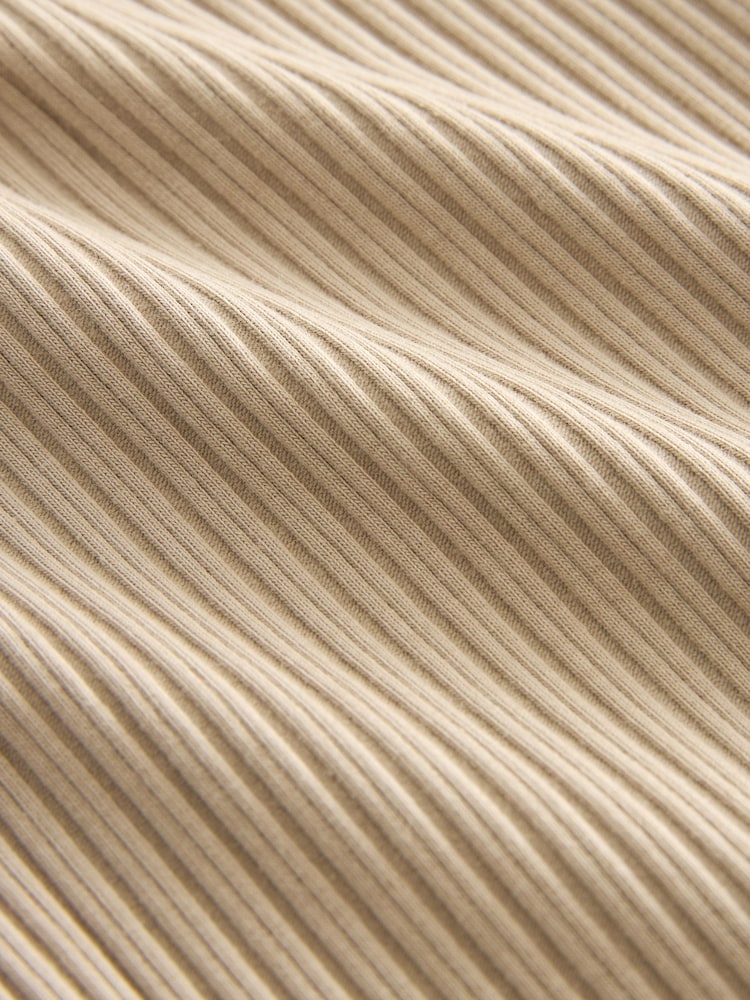 Neutrale Farbe - Gerippte Weste - Bild 6 von 6
