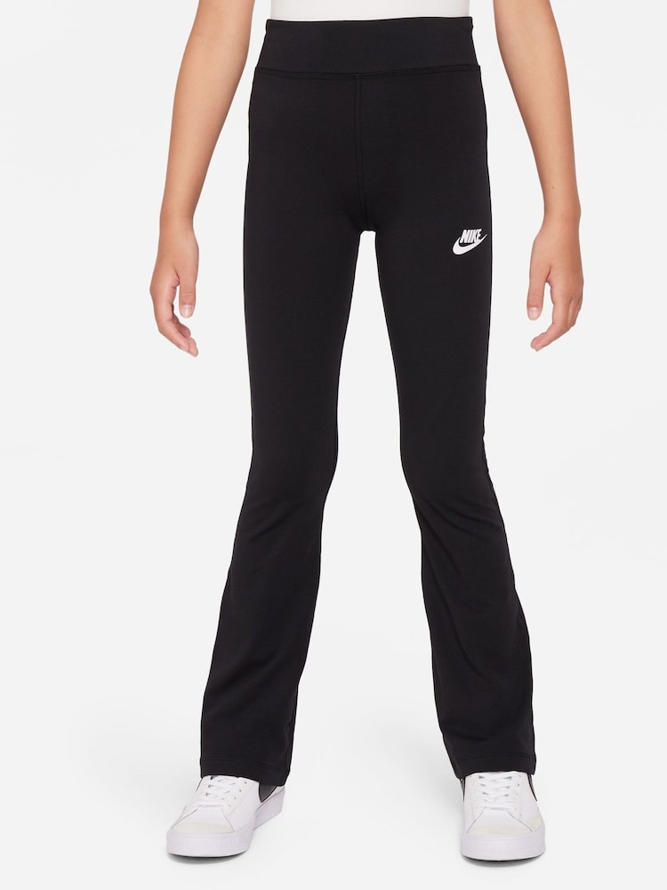 Nike Black Flared Leggings - Image 1 of 4