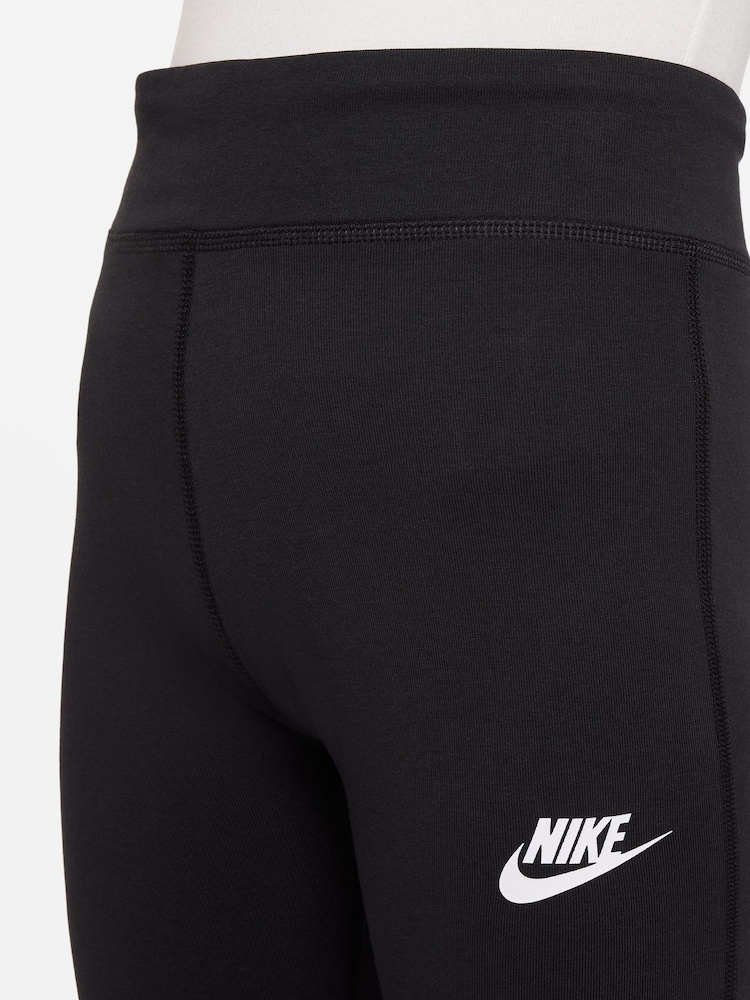 Nike Black Flared Leggings - Image 3 of 4