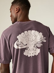 Purple Regular Fit Band Graphic 100% Cotton T-Shirt - Image 5 of 9