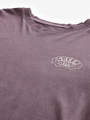 Purple Regular Fit Band Graphic 100% Cotton T-Shirt - Image 8 of 9