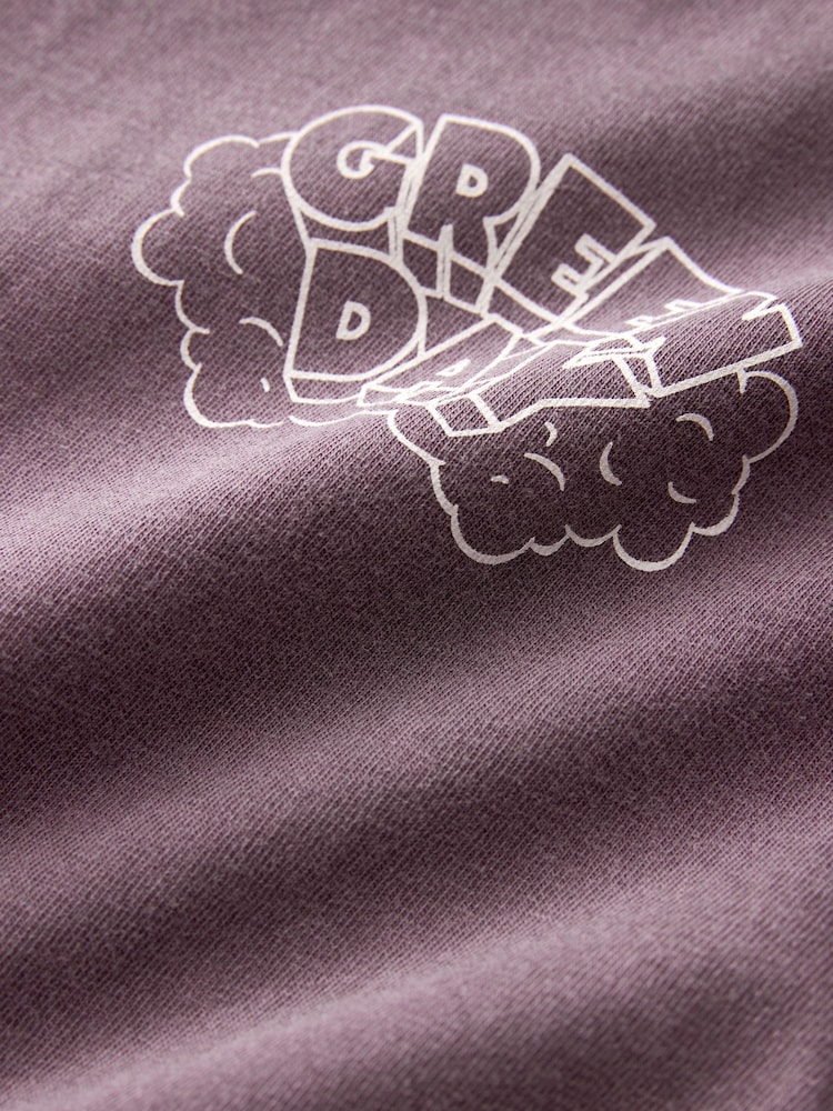 Purple Regular Fit Band Graphic 100% Cotton T-Shirt - Image 9 of 9