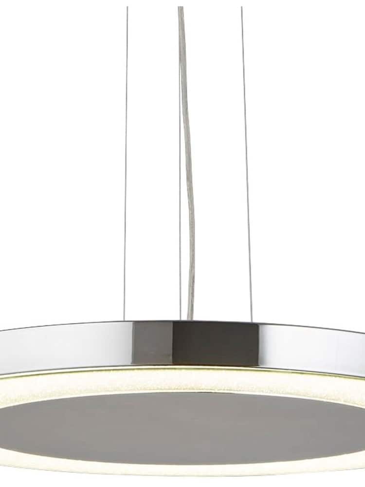 Searchlight Chrome Bellflower LED Disc Pendant Ceiling Light - Image 3 of 3