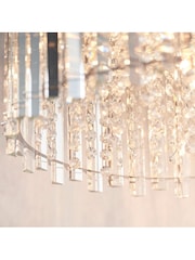 Gallery Home Silver Kimbie Pendant Flush Ceiling Light - Image 2 of 7