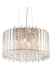 Gallery Home Silver Kimbie Pendant Flush Ceiling Light - Image 5 of 7