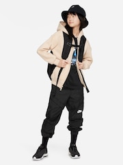 Бежевый - Nike Purple Raisin Oversized Club Fleece Zip Up Hoodie - Image 3 of 7