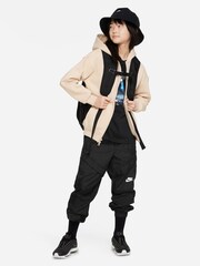 Nike Natural Oversized Club Fleece Zip Through Hoodie - Image 3 of 7