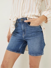 FatFace Blue Darley Denim Shorts - Image 3 of 4