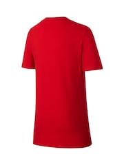 Nike University Red 100% Cotton Futura T-Shirt - Image 6 of 6
