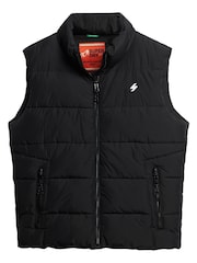 Superdry Black Sports Puffer Gilet - Image 4 of 6