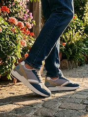 Novo Blue Naveen Lace Up Trainers - Image 1 of 4