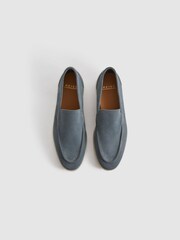 Hellblau - Reiss Kason Slipper aus Veloursleder​​​​​​​ - Bild 3 von 5
