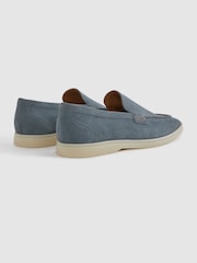 Hellblau - Reiss Kason Slipper aus Veloursleder​​​​​​​ - Bild 4 von 5