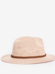 Barbour® Pink Womens Flowerdale Trilby Summer Hat - Image 2 of 3