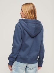Superdry Mariner Navy Essential Logo Zip Hoodie - Image 2 of 6