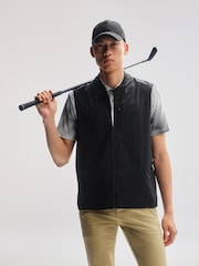 Black Active Woven Bomber Gilet - Image 2 of 9